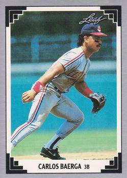 1991 Leaf #225 Carlos Baerga Front