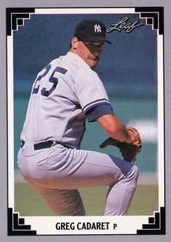 1991 Leaf #415 Greg Cadaret Front