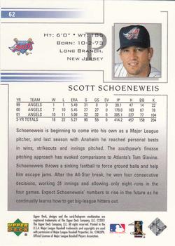 2002 Upper Deck #62 Scott Schoeneweis Back
