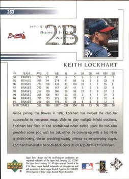 2002 Upper Deck #263 Keith Lockhart Back