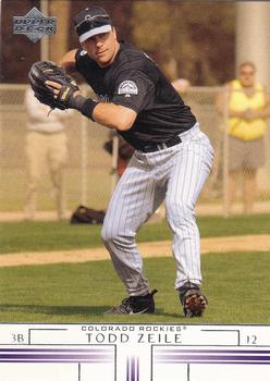 2002 Upper Deck #722 Todd Zeile Front