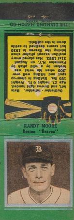 1934 Diamond Matchbooks (U1) #NNO Randy Moore Front
