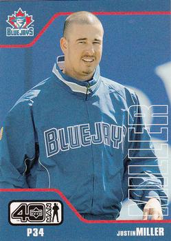 2002 Upper Deck 40-Man #86 Justin Miller Front