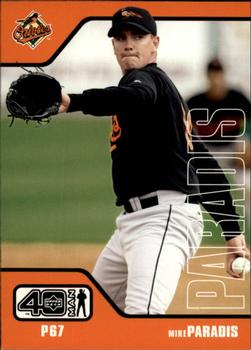 2002 Upper Deck 40-Man #223 Mike Paradis Front