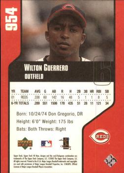 2002 Upper Deck 40-Man #954 Wilton Guerrero Back