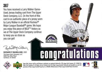 2002 Upper Deck Diamond Connection #367 Larry Walker Back