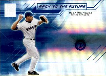 2004 Donruss Elite - Back to the Future #BF-8 Alex Rodriguez / Hank Blalock Front