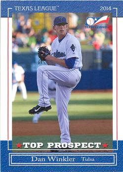 2014 Grandstand Texas League Top Prospects #NNO Dan Winkler Front