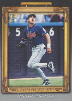 1998 Topps Gallery - Player's Private Issue Auction 50 Point #NNO David Justice Front
