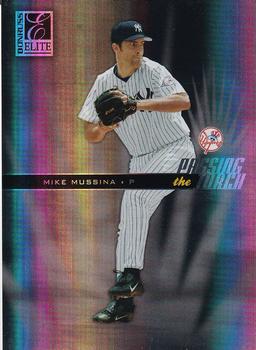 2004 Donruss Elite - Passing the Torch Black #PT-26 Mike Mussina Front