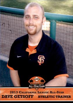 2013 Grandstand California League All-Star Game #NNO Dave Getsoff Front