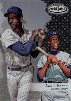 2017 Topps Gold Label - Class 2 Black #27 Ernie Banks Front