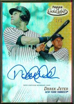 2017 Topps Gold Label - Framed Autographs Gold #FA-DJ Derek Jeter Front