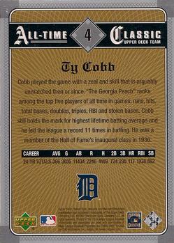 2002 Upper Deck Sweet Spot Classics #4 Ty Cobb Back