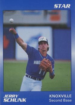 1989 Star Knoxville Blue Jays - Platinum #19 Jerry Schunk Front