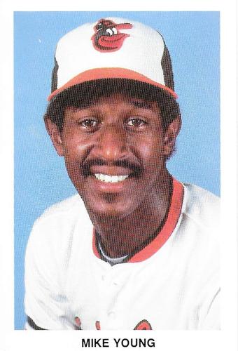 1985 Baltimore Orioles Health Message SGA #NNO Mike Young Front