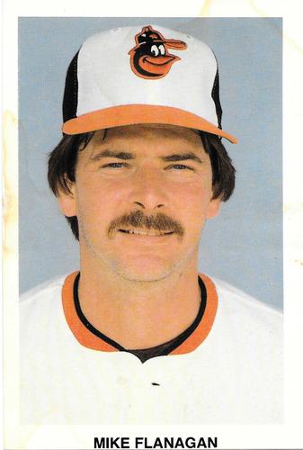 1985 Baltimore Orioles Health Message SGA #NNO Mike Flanagan Front