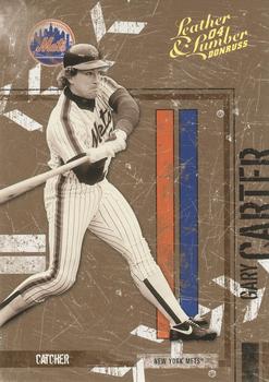 2004 Donruss Leather & Lumber - Black & White Gold #89 Gary Carter Front