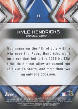 2017 Topps Fire - Gold Minted #66 Kyle Hendricks Back