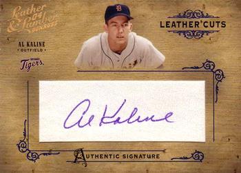 2004 Donruss Leather & Lumber - Leather Cuts Ball Autographs #LC-2 Al Kaline Front