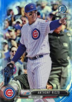 2017 Bowman Chrome - Blue Refractor #48 Anthony Rizzo Front