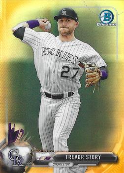 2017 Bowman Chrome - Gold Refractor #55 Trevor Story Front