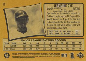2002 Upper Deck Vintage #12 Jermaine Dye Back