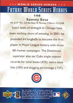 2002 Upper Deck World Series Heroes #146 Sammy Sosa Back