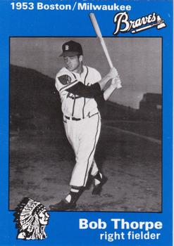 1983 Fritsch 1953 Boston/Milwaukee Braves #18 Bob Thorpe Front