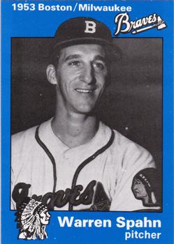 1983 Fritsch 1953 Boston/Milwaukee Braves #21 Warren Spahn Front