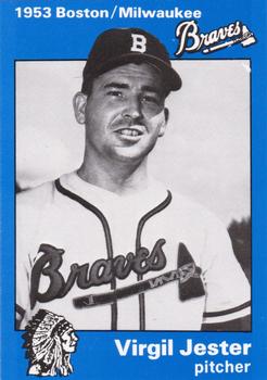 1983 Fritsch 1953 Boston/Milwaukee Braves #22 Virgil Jester Front