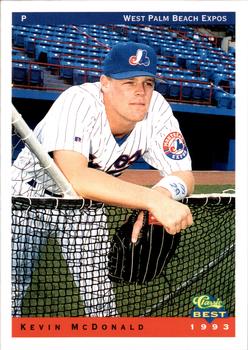 1993 Classic Best West Palm Beach Expos #15 Kevin McDonald Front