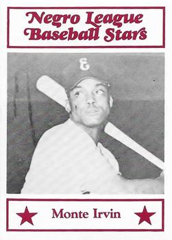 1984 Decathlon Negro League Baseball Stars #6 Monte Irvin Front