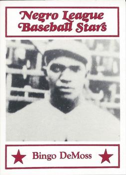 1984 Decathlon Negro League Baseball Stars #66 Bingo DeMoss Front