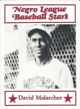 1984 Decathlon Negro League Baseball Stars #108 David Malarcher Front