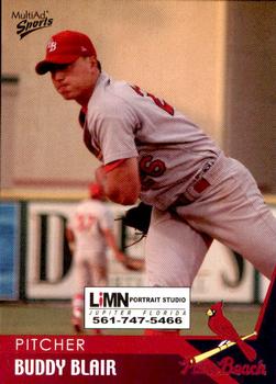 2004 MultiAd Palm Beach Cardinals #4 Buddy Blair Front