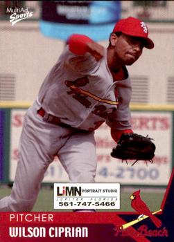 2004 MultiAd Palm Beach Cardinals #7 Wilson Ciprian Front