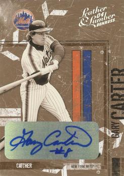 2004 Donruss Leather & Lumber - Signatures Silver #89 Gary Carter Front