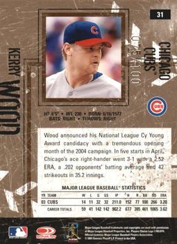 2004 Donruss Leather & Lumber - Silver #31 Kerry Wood Back