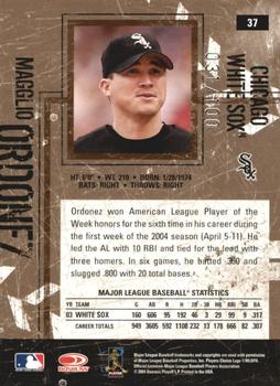 2004 Donruss Leather & Lumber - Silver #37 Magglio Ordonez Back