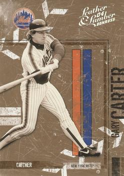 2004 Donruss Leather & Lumber - Black & White Silver #89 Gary Carter Front