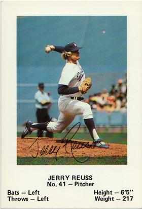 1980 Los Angeles Dodgers Police #NNO Jerry Reuss Front