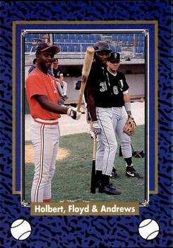 1993 Play II South Atlantic League All-Stars - Collector Series #1 Aaron Holbert / Cliff Floyd / Shane Andrews Front