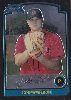 2003 Bowman Draft Picks & Prospects - Chrome #BDP51 Jon Papelbon Front