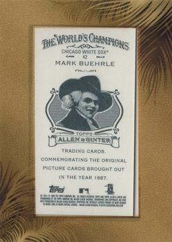 2015 Topps Allen & Ginter - 10th Anniversary Buybacks Framed Mini 2009 #42 Mark Buehrle Back