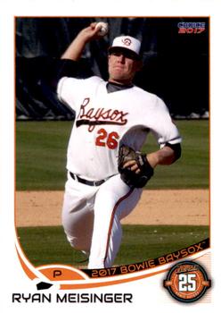 2017 Choice Bowie Baysox Update #36 Ryan Meisinger Front