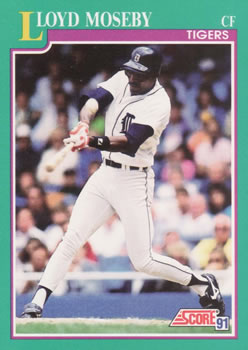 1991 Score #133 Lloyd Moseby Front