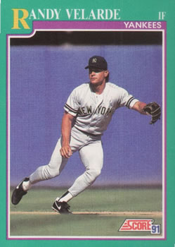 1991 Score #134 Randy Velarde Front