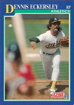 1991 Score #485 Dennis Eckersley Front