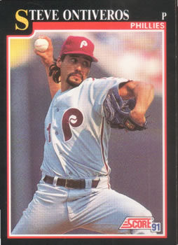 1991 Score #832 Steve Ontiveros Front